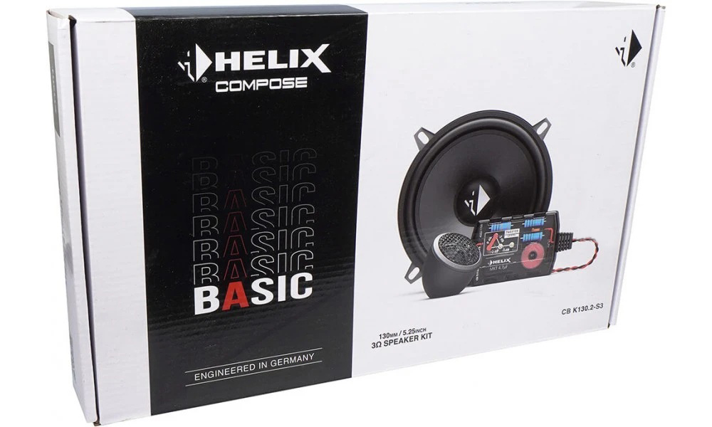 Helix | CB K130.2-S3 | 2-х компонентная, НЧ/СЧ  5,25" и 20мм ВЧ, 70/105Watts, 3Om | 9