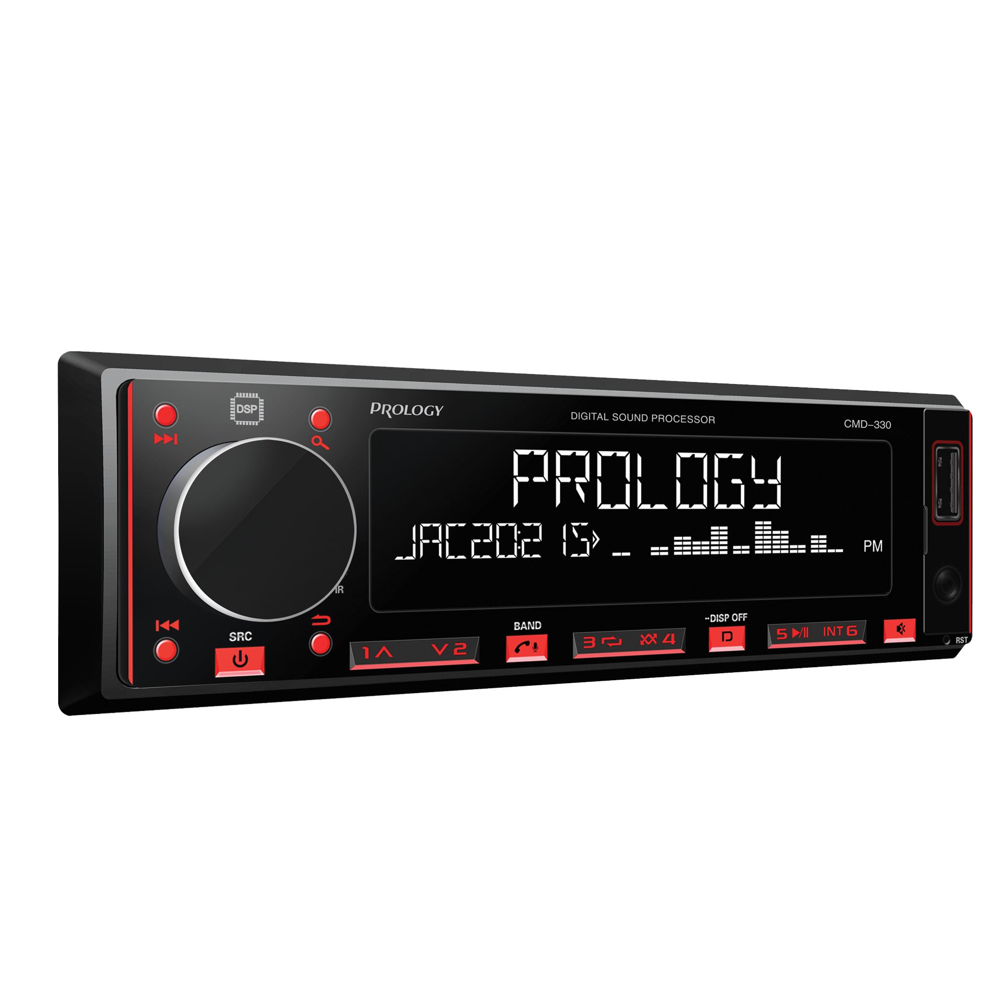 Prology | CMD-330 |  55x4, DSP, Крупные символы, MultiColor, USB/SD/MP3, FLAC,  6 RCA, Bluetooth® | превью 1