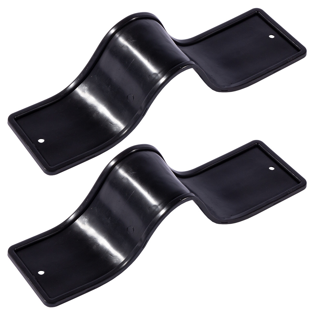 DolleX | SPL-265 | Рамка номерного знака силиконовая без адаптера, черная (уп. 2 шт.)| 1