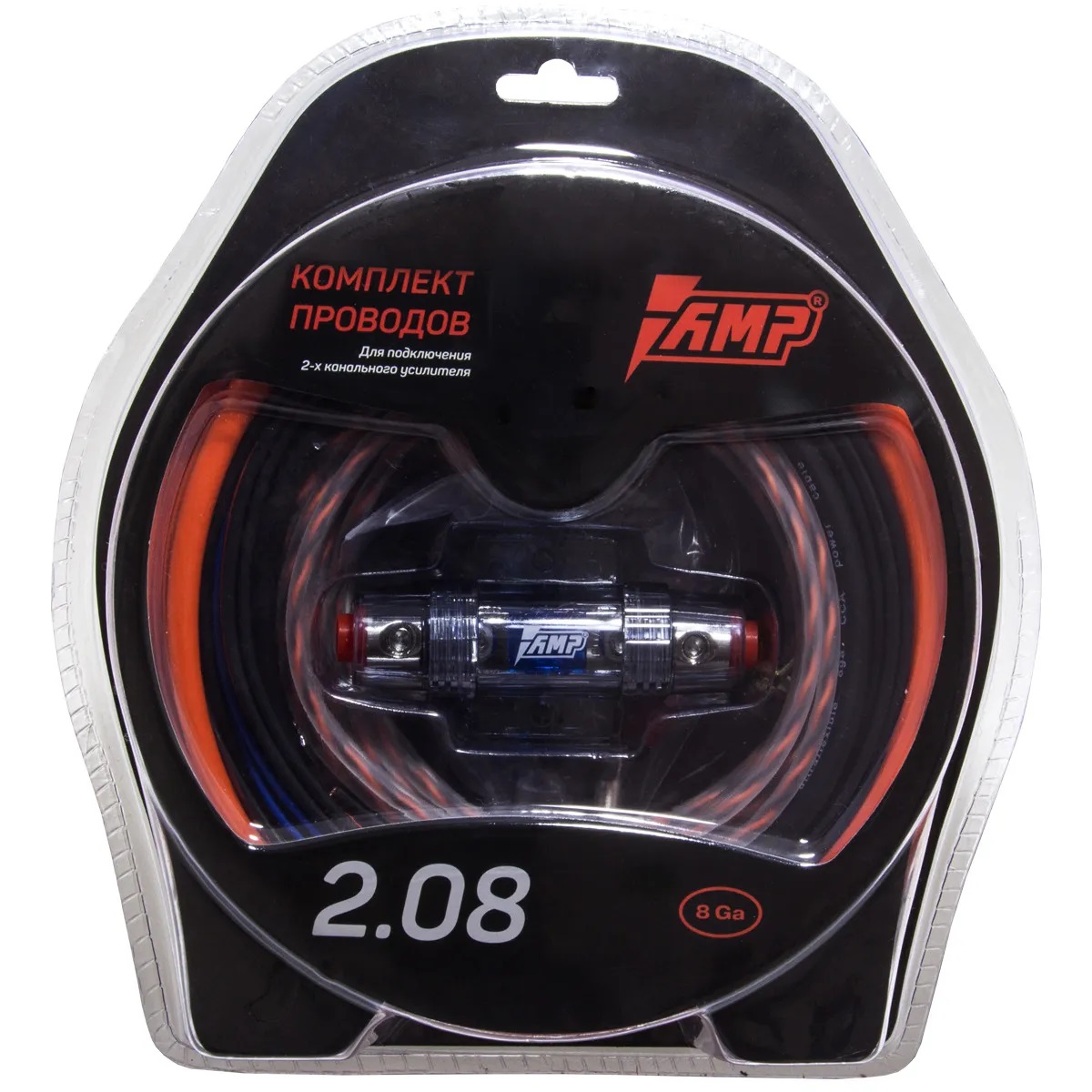 AMP | 2.08 CCA | для 2-х кан. усилителя, сил. каб. 8Ga, Mini ANL 60A | превью 1