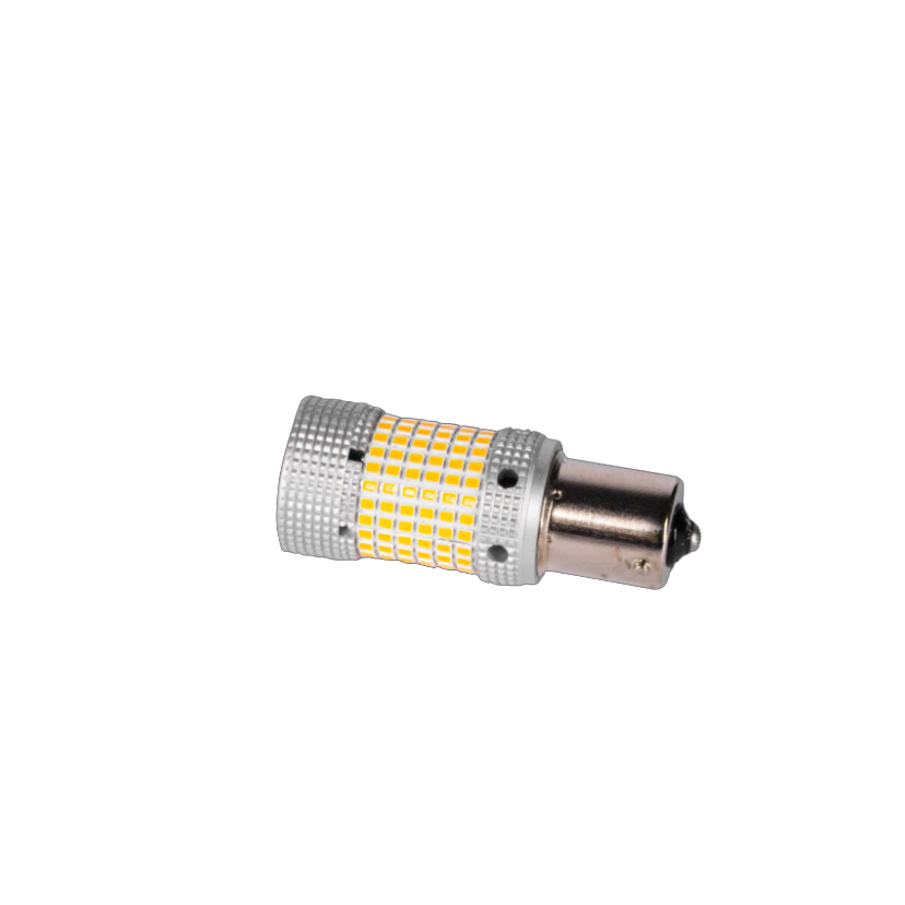 LED TIV |  P21W 1156O | ОРАНЖЕВАЯ 24SMD Диодная лампа с цоколем, CAN, 5000K, белая уп.1шт | превью 1