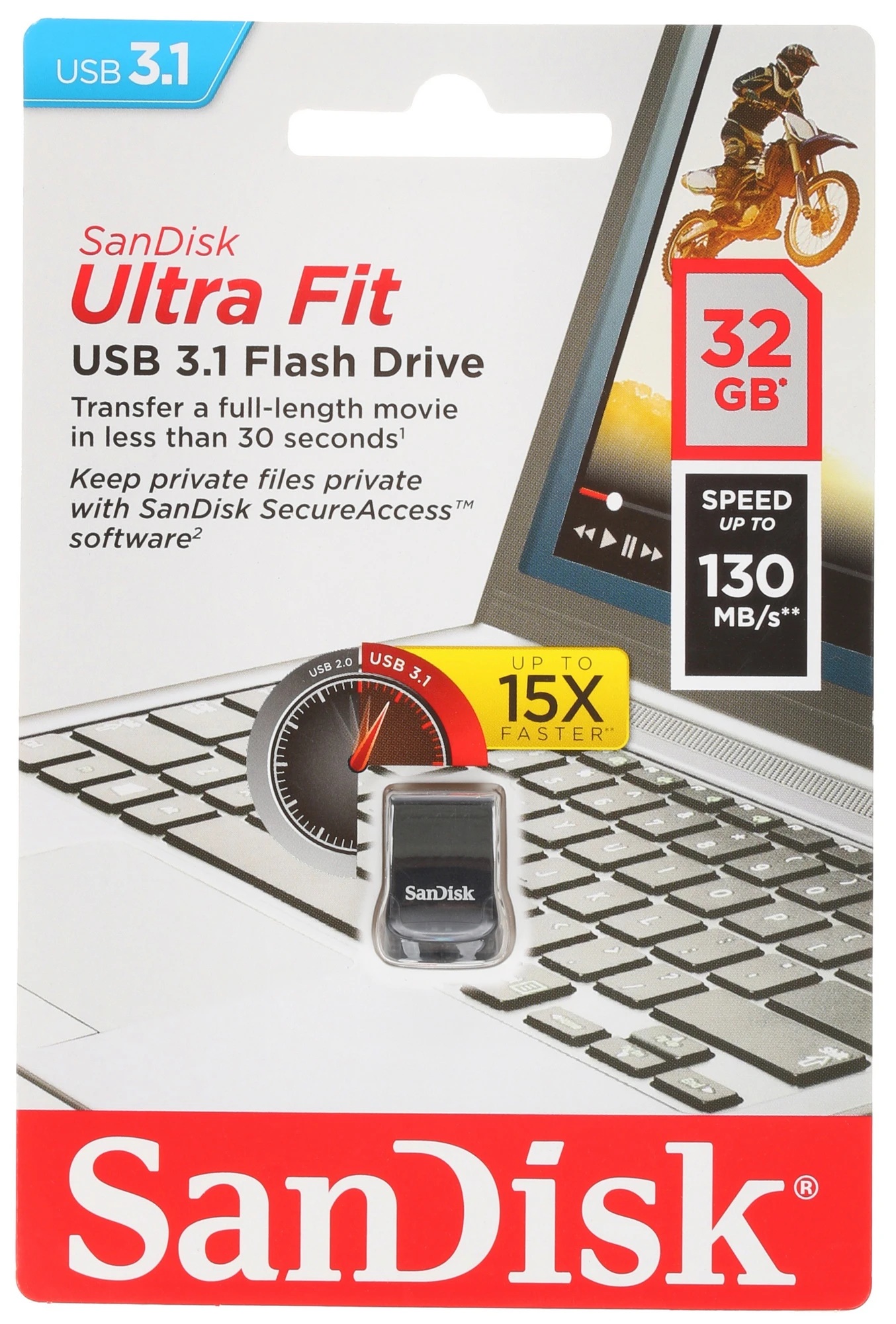 SanDisk | 32GB | Модуль памяти USB 3.1 32Gb Ultra Fit| 3