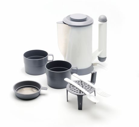 Kioki | LT031001| Чайник автомобильный (Чайный набор), 12V, белый, 0,7л| 1