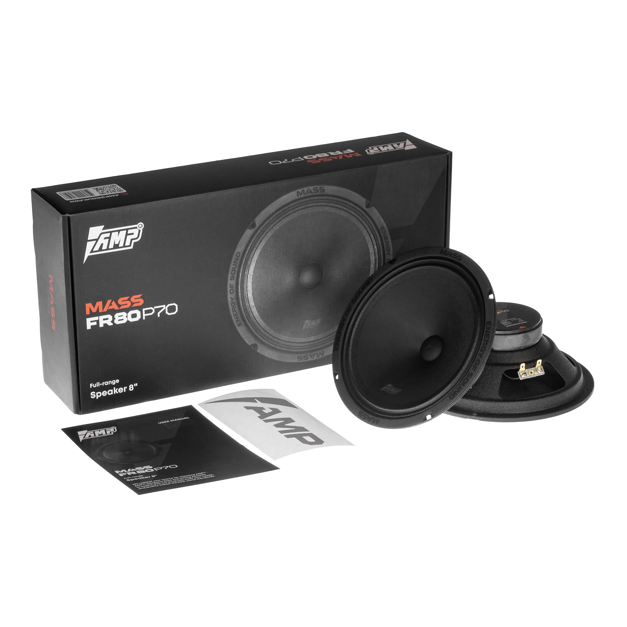 AMP | MASS FR80P70 | 20см  Эстрадная Широкополосная   4 Ом. 2ШТ | 6