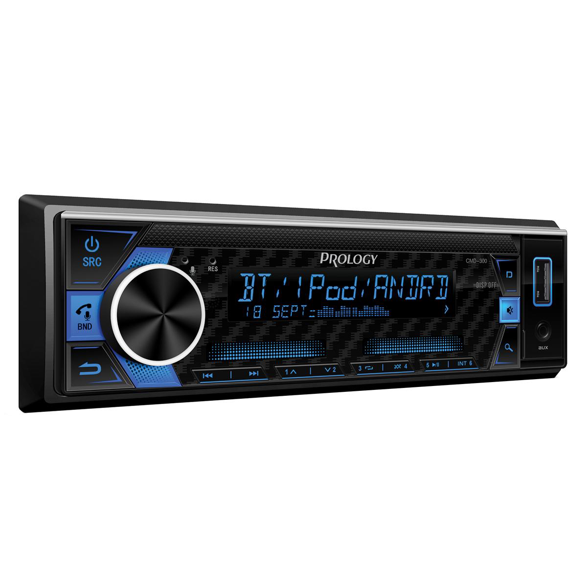 Prology | CMD-300 | 55x4, ПРОЦЕССОР DSP, USB/SD/MP3, FLAC,  6 RCA, Bluetooth® | превью 1