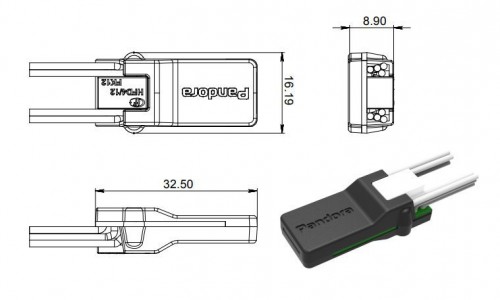 Pandora | BT-01| Bluetooth-микрореле.2 группы контактов, 1А нагрузка, 12В  | превью 3