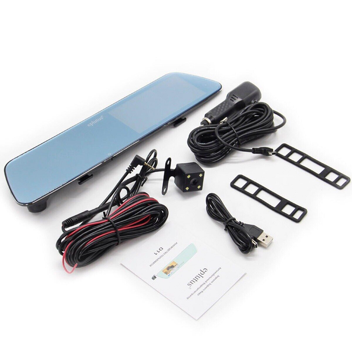 Eplutus | D11 PRO | Зеркало 2 камеры Full HD1920x1080, 140гр., 4.3" экран | 3