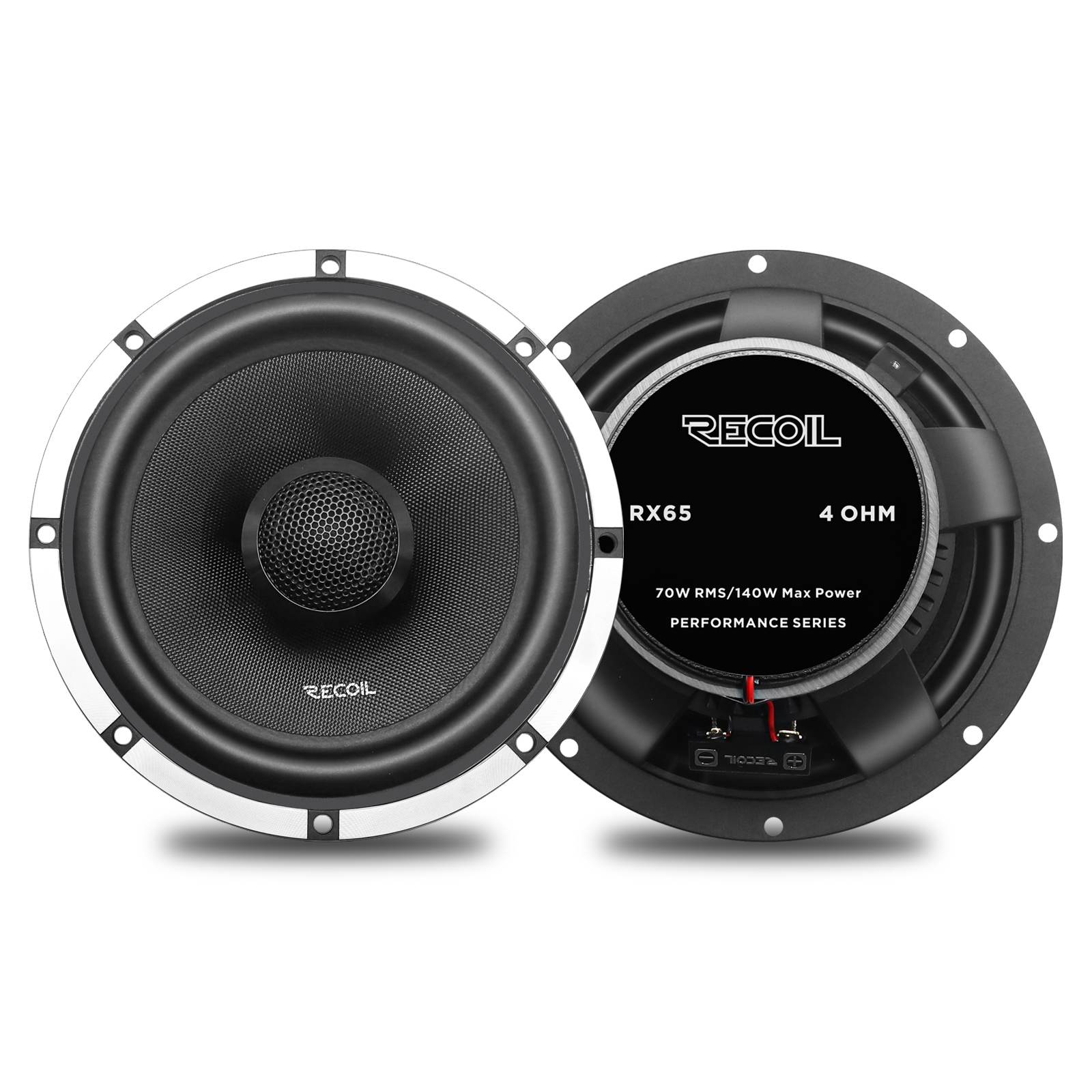 Recoil | RX65 | 2-х пол. коакс., 6.5”(165 mm), 4Ом, 60-20000Гц, RMS/Peak - 70W/140W | 1