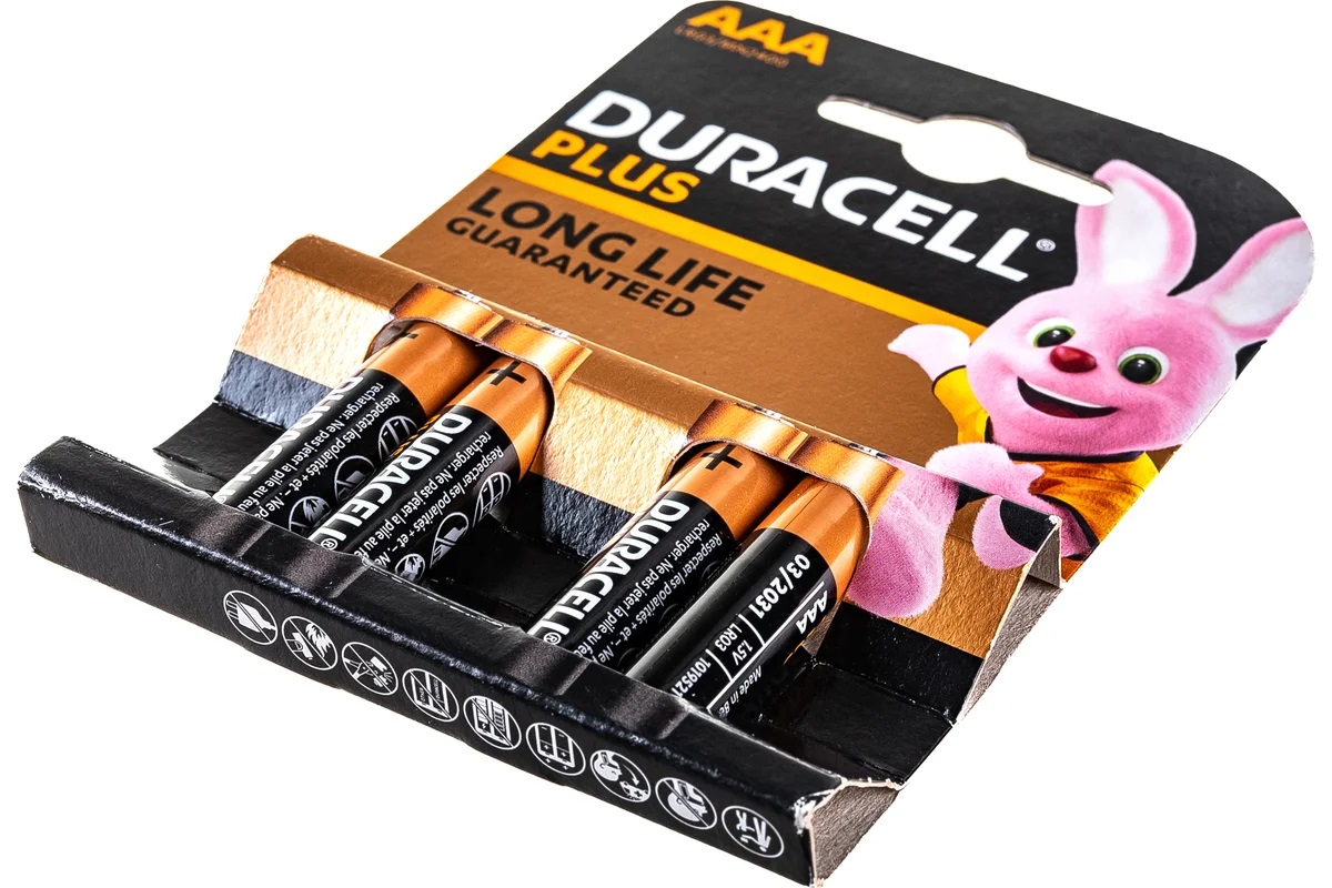 Duracell | ААA LR03-4BL  | Батарейка Duracell PLUS 4 ШТ ЦЕНА ЗА 4 ШТ. | превью 2
