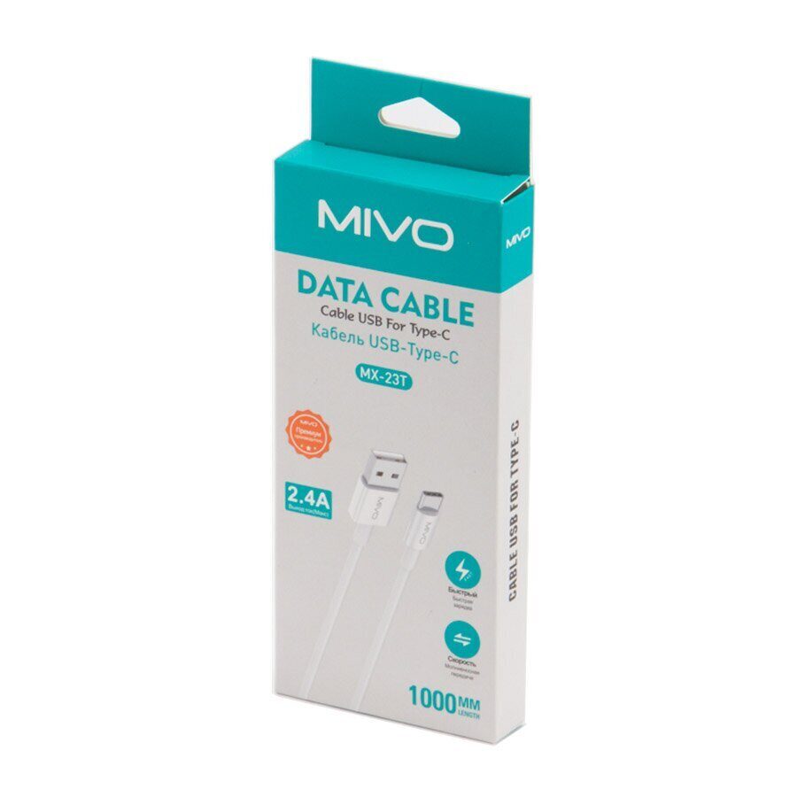 Mivo | MX-23T | Кабель Type-C - USB 2.4 А  1 м | превью 3