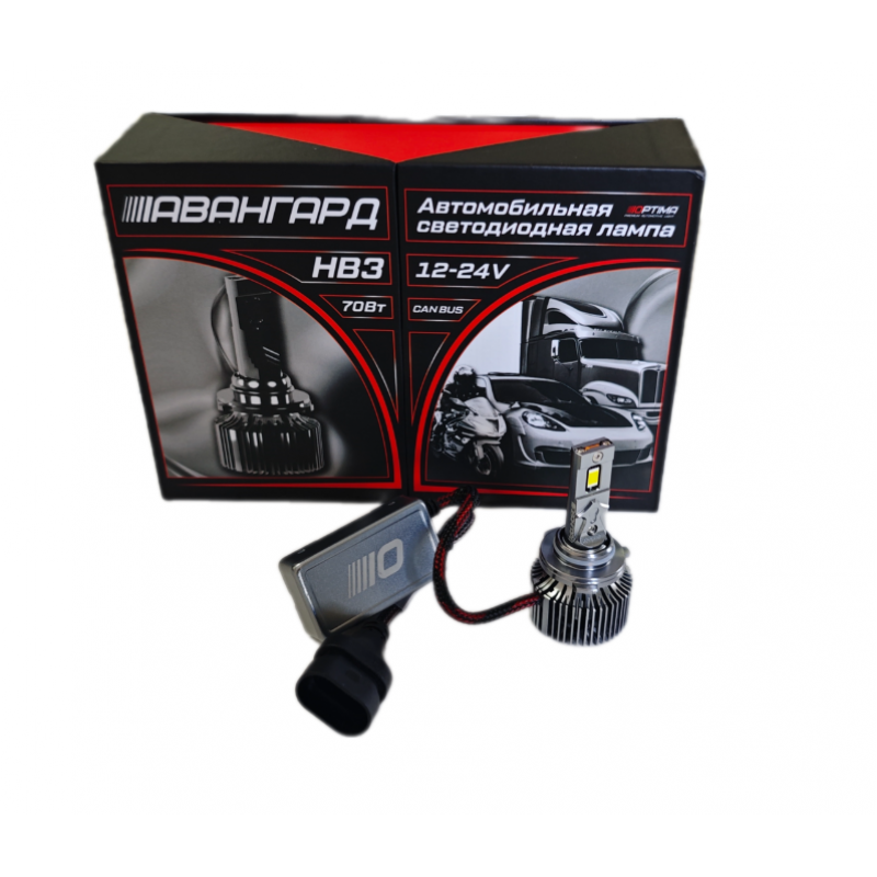 OPTIMA | HB3 LED АВАНГАРД | 70W, 6800Lm, 5500K , 9-24V комплект 2 шт. | 2