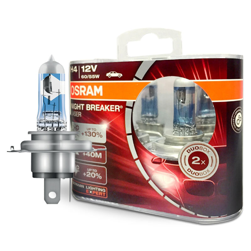 OSRAM | H4 64193 NL- DUOBOX  | Лампа H4 NIGHT BREAKER LASER (+150%) 12V 60/55W комплект 2шт. | превью 1