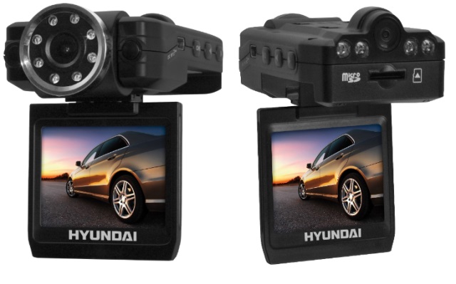 Hyundai | H-DVR10 | Две камеры 2" HD1280x720, 120град, ИК, AV-out  | 1
