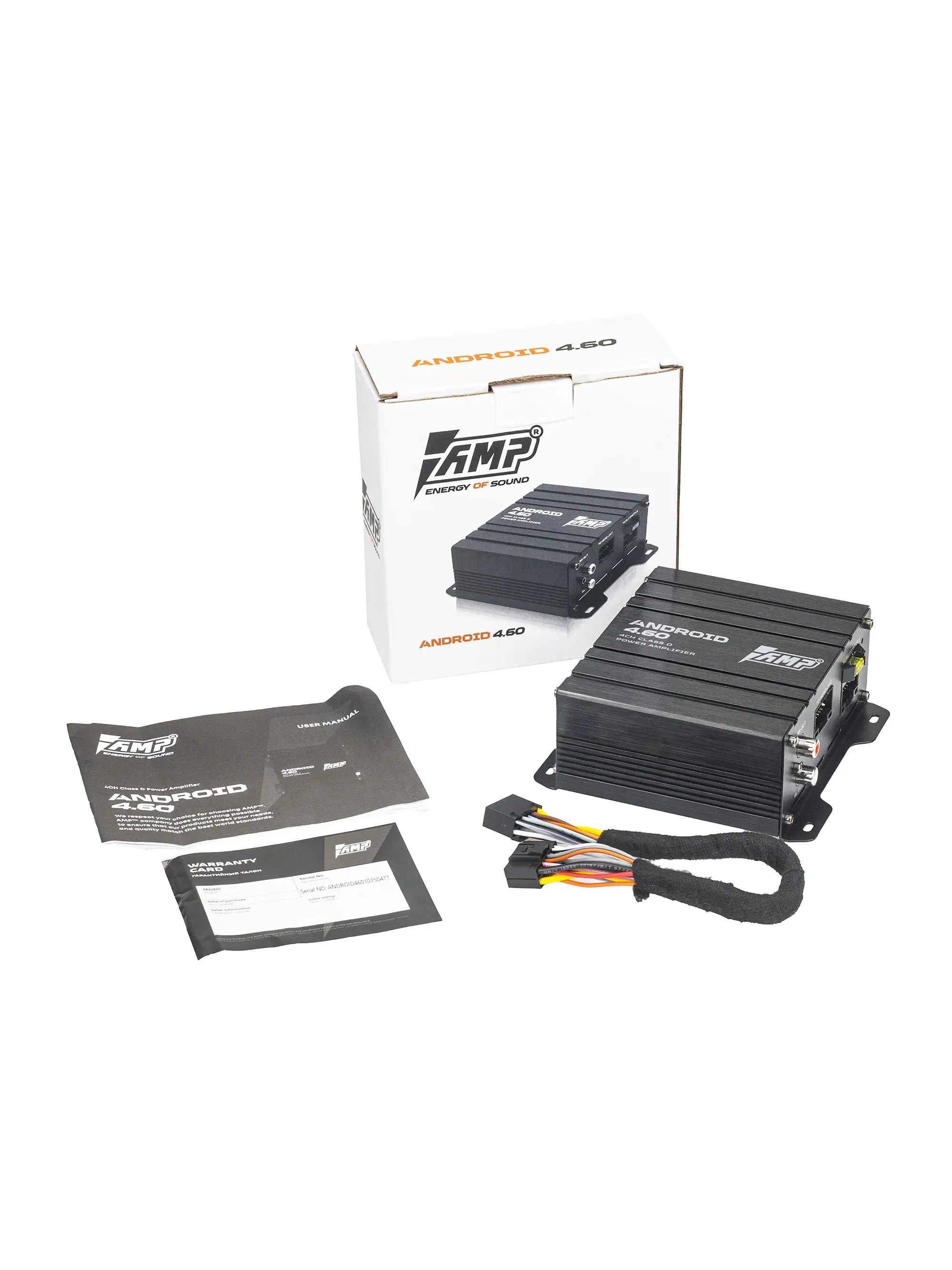 AMP | ANDROID 4.60 | 4-кан, Pin-to-Pin установка | 7