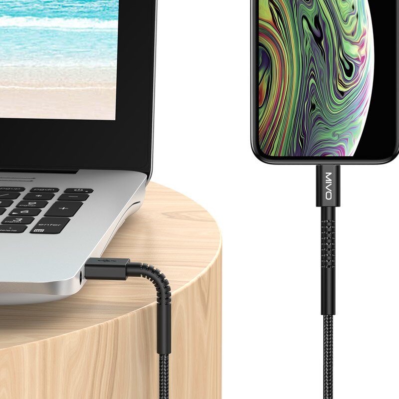 Mivo | MX-60L | Кабель Lighting Mivo - USB 2.4 А  2 м | превью 2