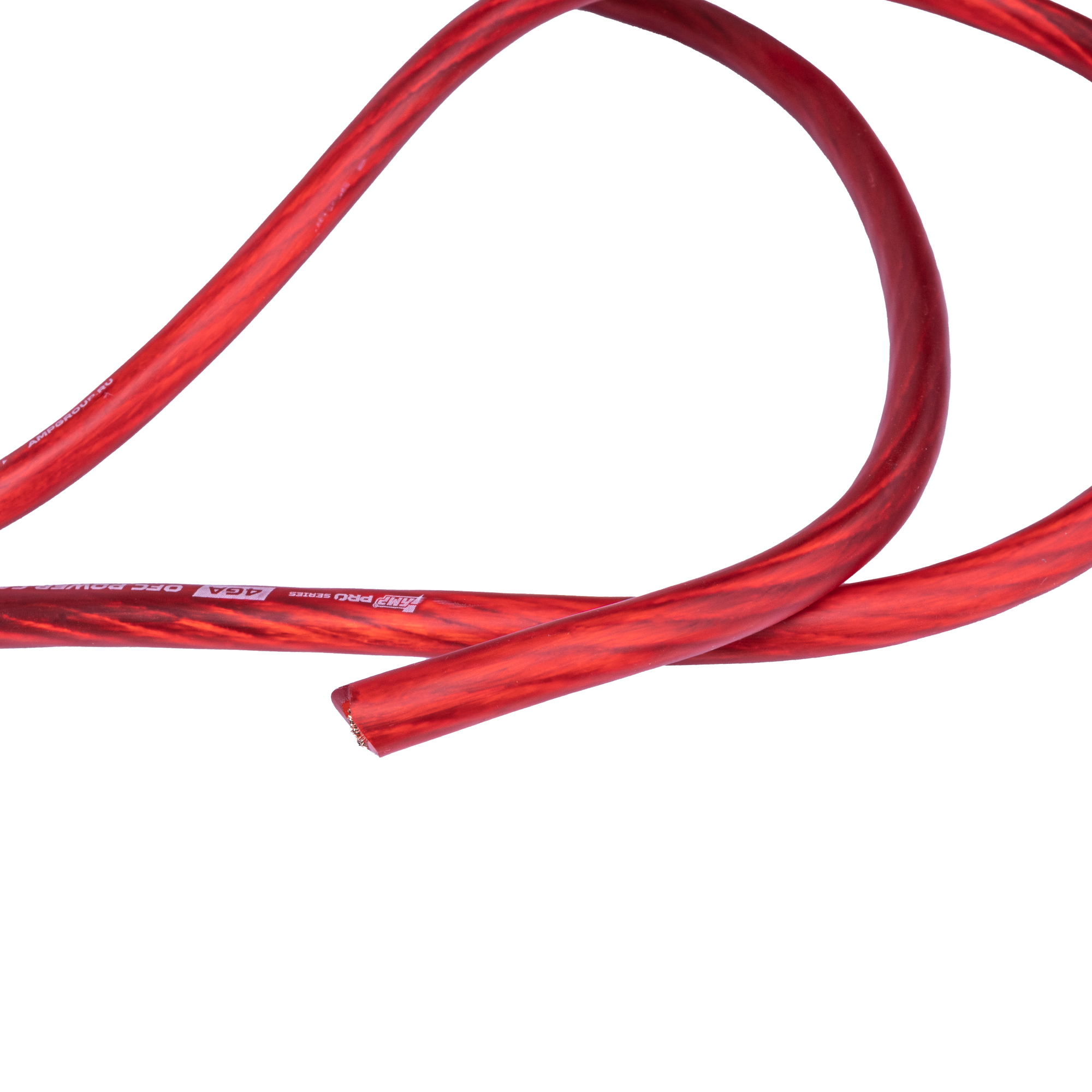 AMP | PRO 4Ga | OFC Extremely flexible СИЛОВОЙ кабель медь. КРАСНЫЙ Бухта 25м цена за метр | превью 3
