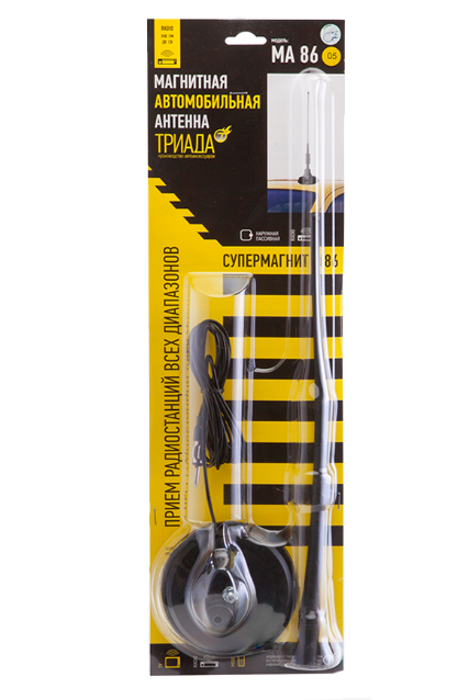 Триада | МА 86-05 Супермагнит | магнитная дм 86мм пруток прямой резиновый | превью 2