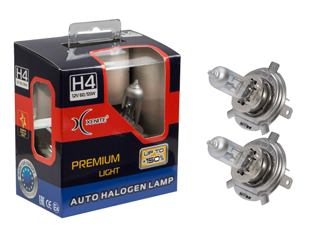 XENITE | H4 PREMIUM +150% | 12V  60/55W | упаковка 2шт. превью 1