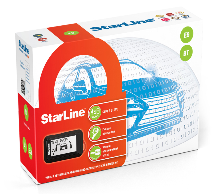 StarLine | E9 BT 2CAN+2LIN | Bluetooth Smart - интерфейсом и брелок-метка BLE | 1