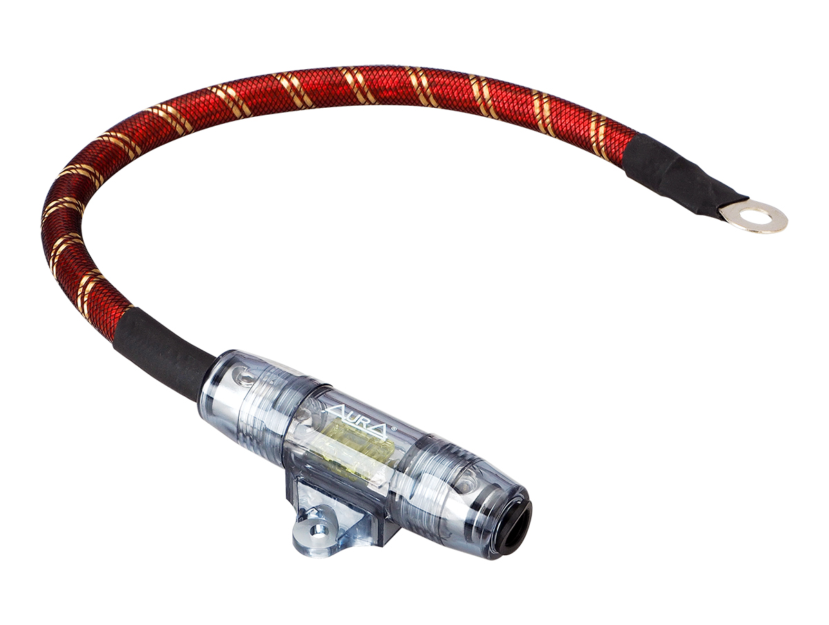 AurA | FHM-0430 | Колба Mini ANL (4 Ga) + MiniANL 100A, OFC обжатый кабель (4GA) 30см | превью 1