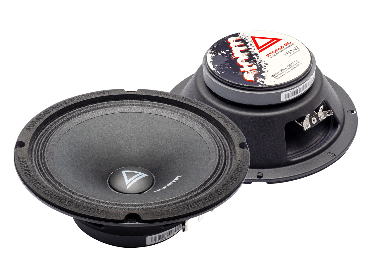 AurA | STORM-80 | 8" (20cm), ПАРА, 4 Ом, 81/161w, 93db, 70Hz-16kHz, 68.3mm | 1
