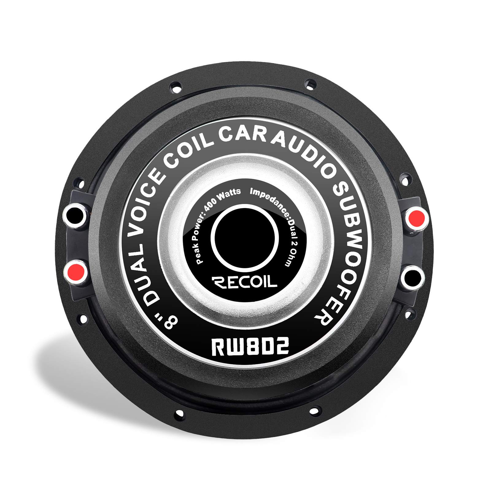 Recoil | RW8D2 | Сабвуферный динамик, 8"(200мм), 2+2Ом, 50-500Гц, RMS/Peak - 200W/400W | 5