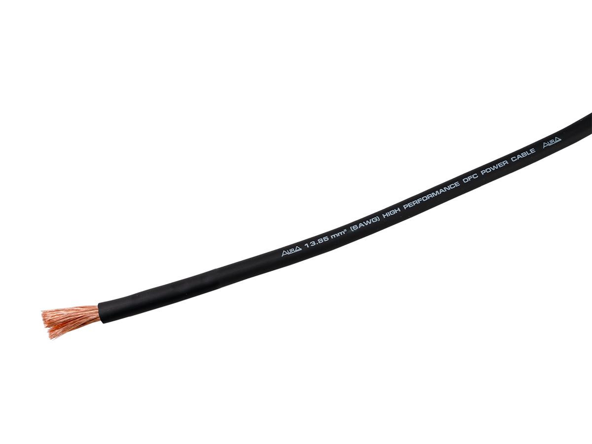 AurA | PCC-514B | 6GA (14мм²) бескислород.медь(OFC), ОПТ КРАТНО 5м; цена за 1 м, черный, БУХТА 50м| превью 2