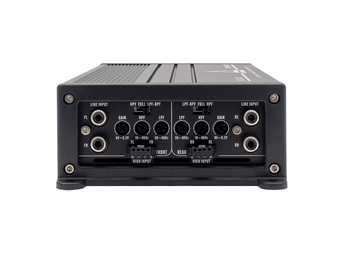 AurA | STORM-D4.120 | 4x120w (4 OHM), 4x200w (2 OHM), 2x400w (4 OHM), LPF/HPF/BPF | 4