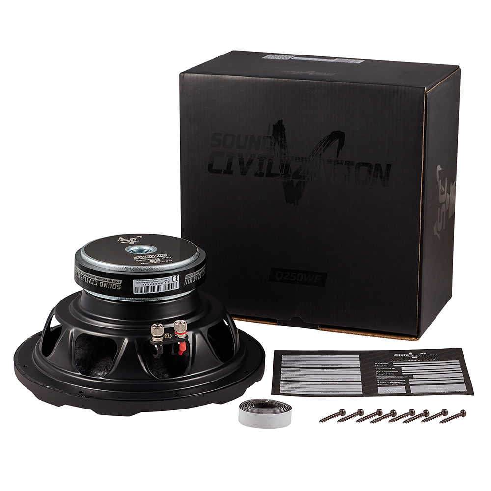 KICX |Sound Civilization Q250WF | 10" 2+2 Om 300 Вт RMS,  | 6