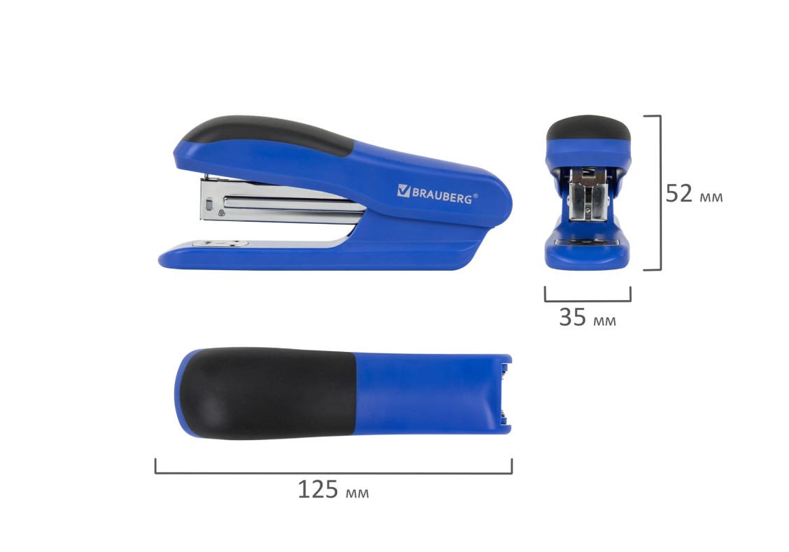 Степлер | BRAUBERG | SX-39  №24/6 Синий  | превью 2
