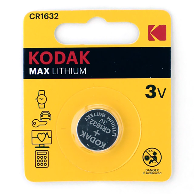 KODAK | CR1632 | Батарейка KODAK 1шт. ЦЕНА ЗА 1 ШТ. | 1