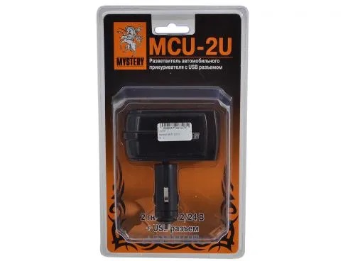 Mystery | MCU-2U | разветвитель прикуривателя для 2-х устройств + USB 5V, 12В / 24В  | превью 2