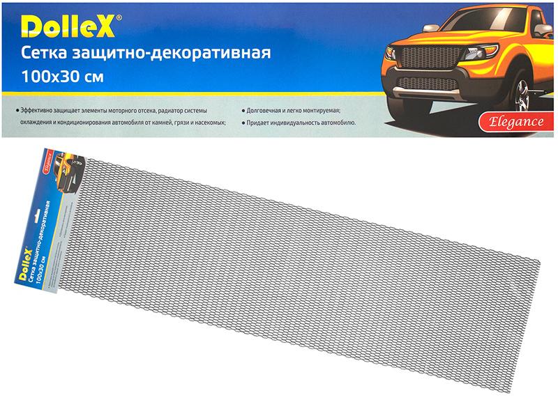 DolleX | DKS-033| Металлическая сетка декоративная 100 х 30 см, черная, ячейки 20мм х 6мм| 1