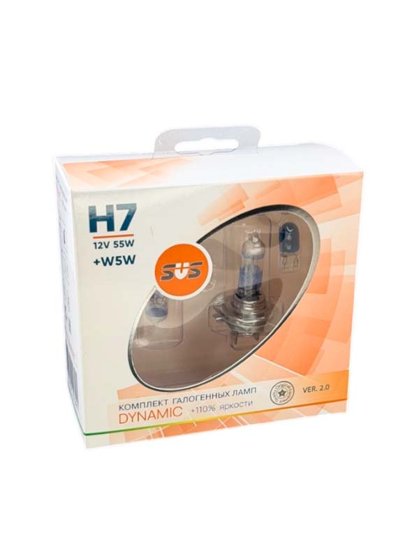 SVS| H7 Dynamic +110%  | Лампа H7 12V 55W + W5W  Комплект | превью 2