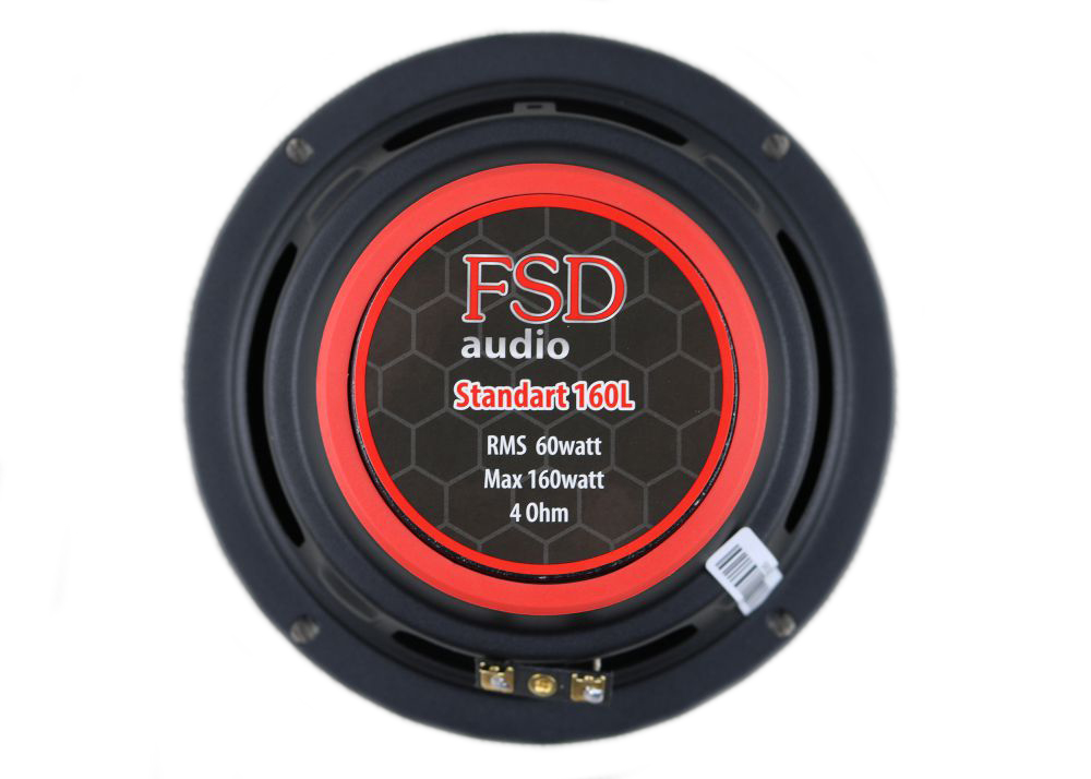 FSD audio | Standart 160L | Мидбас 6.5", 4Om, 80 Вт RMS, 250 Вт MAX, 92.5Дб, ПАРА | 2