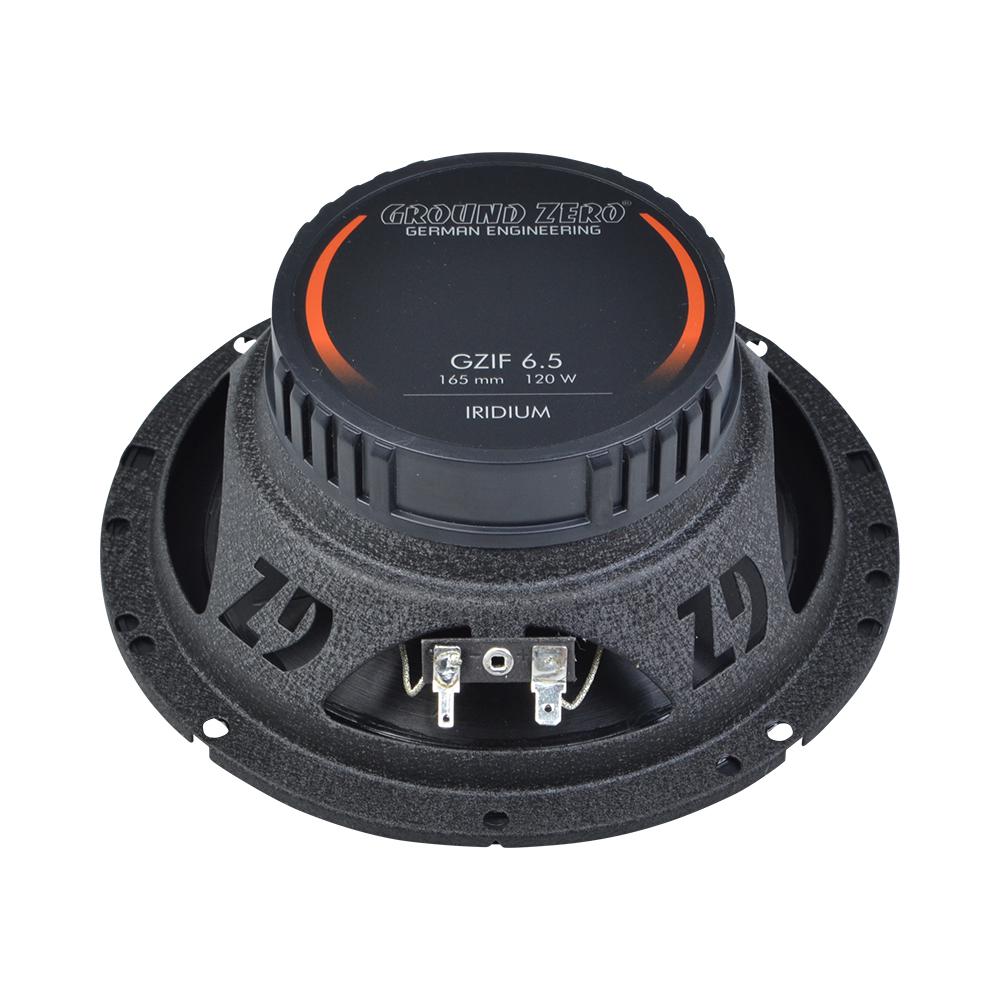GROUND ZERO | GZIF 6.5 | 2-х пол коакс 6,5"(16см), 80/120 Вт, 50Гц-20кГц, 4Ом, 91 дБ | 4