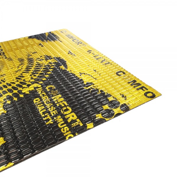 Comfort | Gold G2 | Вибродемпфер с повышенной адгезией 2,3мм,мастика+фольга, лист 0.5x0.7m,уп.10л | превью 3