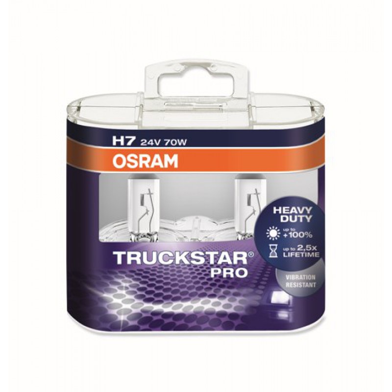 OSRAM | H7  64215 TSP DUOBOX Halogen  | Лампа H7 TRUCKSTAR 24V 70W+100%  комплект 2шт. | превью 1