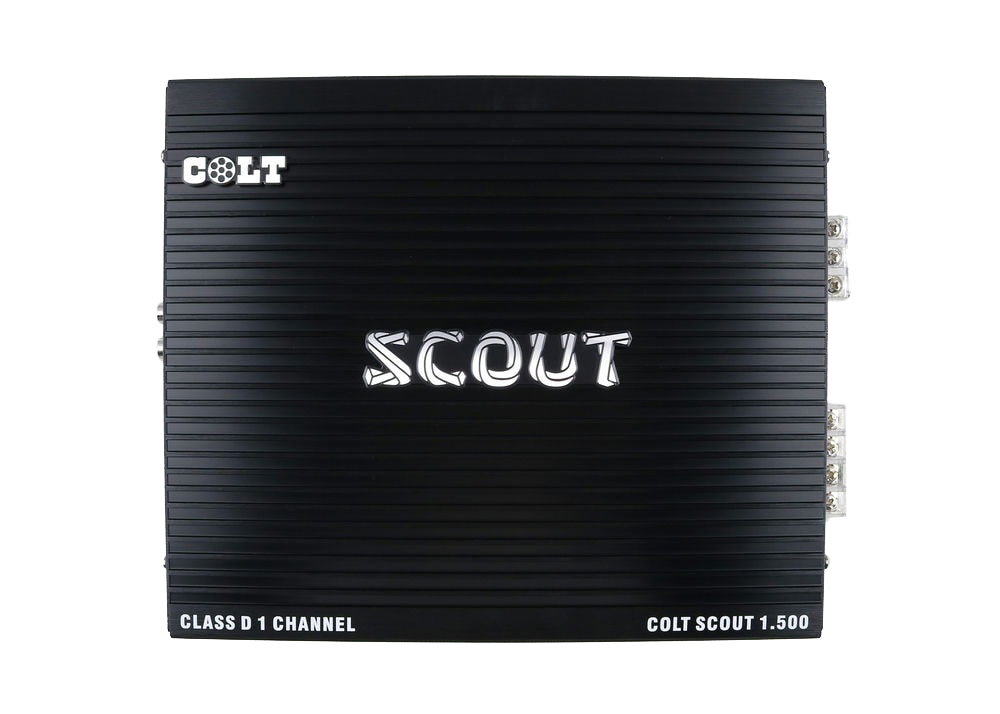 Усилитель COLT Scout 1.500 Класс D, RMS 4 Ом 260 Вт. RMS 2 Ом 400 Вт. RMS 1 Oм 500 Вт