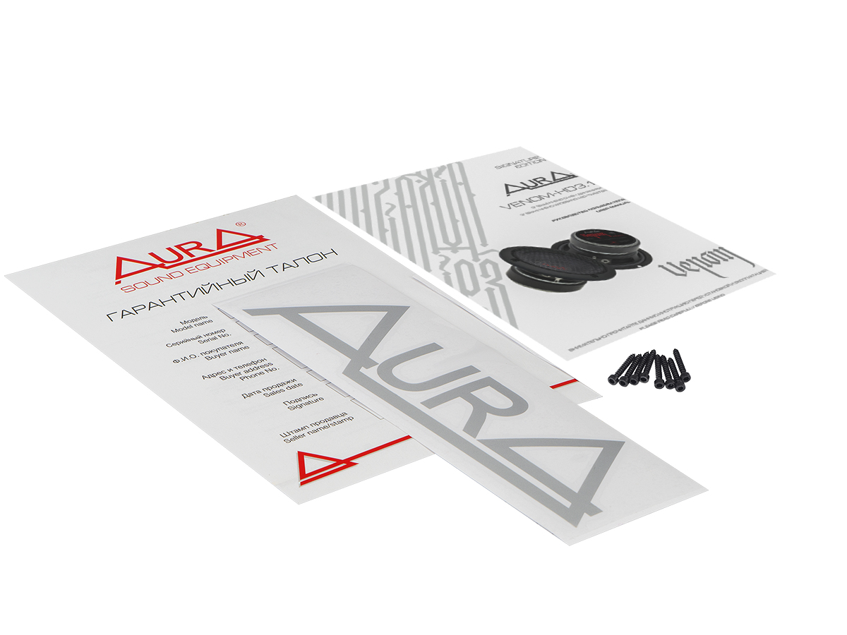 AurA | VENOM-HD3.1 | 3" (8cm), СЧ/ВЧ (ПАРА), 41/81w, 100Hz - 20kHz, 84dB, сетки | 8