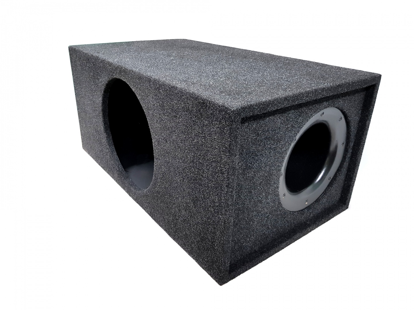 Real Sound | Корпус для сабвуфера 12" (424) DSD |  с раскрывом Труба 160мм 36Гц, РИСУНОК DSD | 1