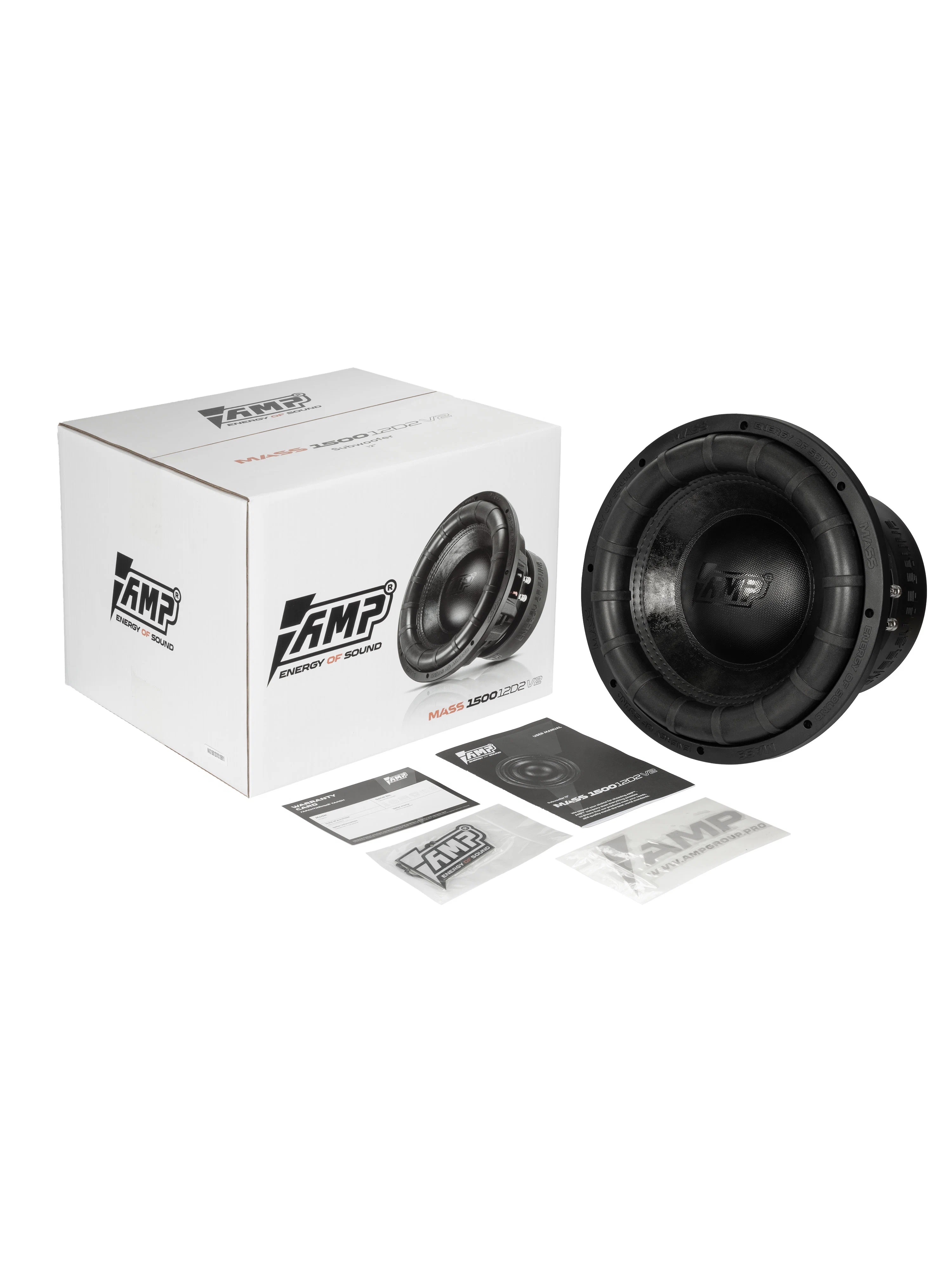 AMP | MASS 1500 12D2 V2 |  2+2 Ом, 1500W RMS 2500W Max | 6