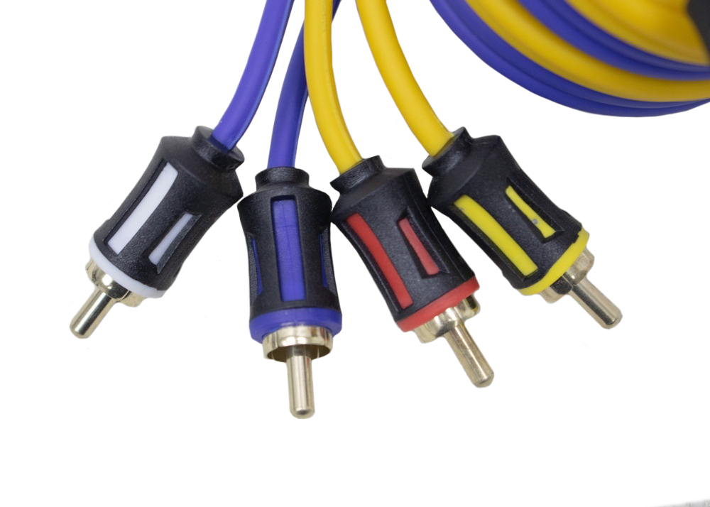 COLT | RCA - 5.4 | RCA кабель 5м 4-х канальный межблочный кабель, гибкий силикон | превью 2