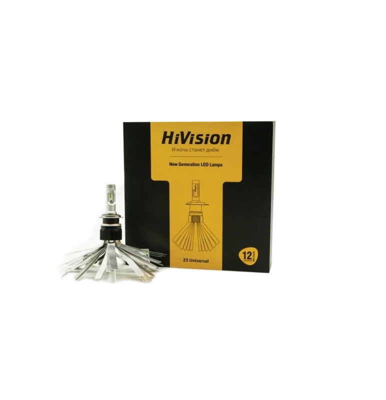 HiVision  |    H7  Z5 UNIVERSAL | Philips , косичка ,  4000K, 4000Lm, 9-24V  комплект 2 шт. | 4