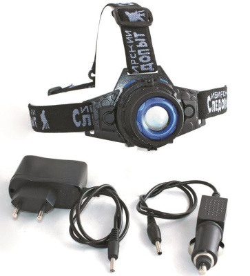 СИБИРСКИЙ СЛЕДОПЫТ | ВОЛЬТ  | Налобный,1 диод,500 Lm, питание-аккумулятор 220+12V.| превью 2