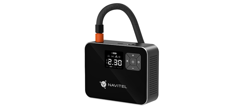 NAVITEL | AIR 15 AL | Компрессор, Li-ion аккумулятор 2000 мАп, 15 л/мин, 120PSI / 8,27 ат | 1