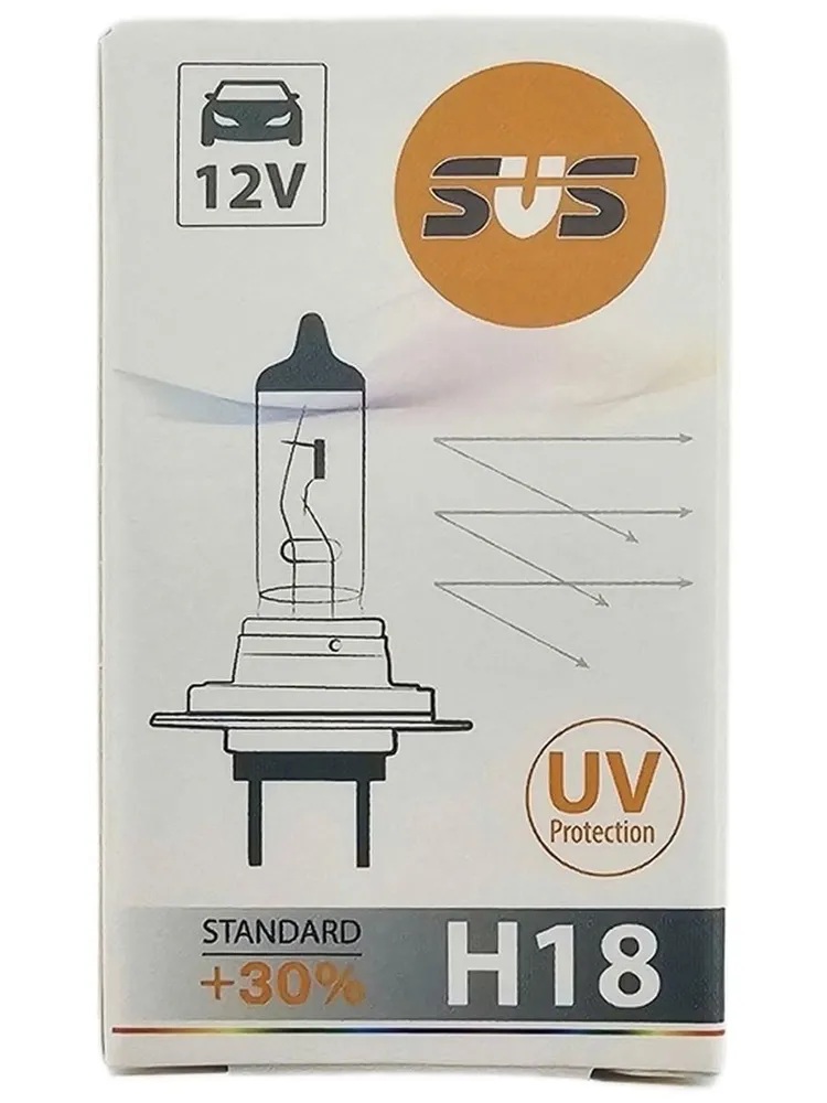 SVS | H18 0200146000 Halogen | Лампа H18 12V 65W +30% 1шт. | 3