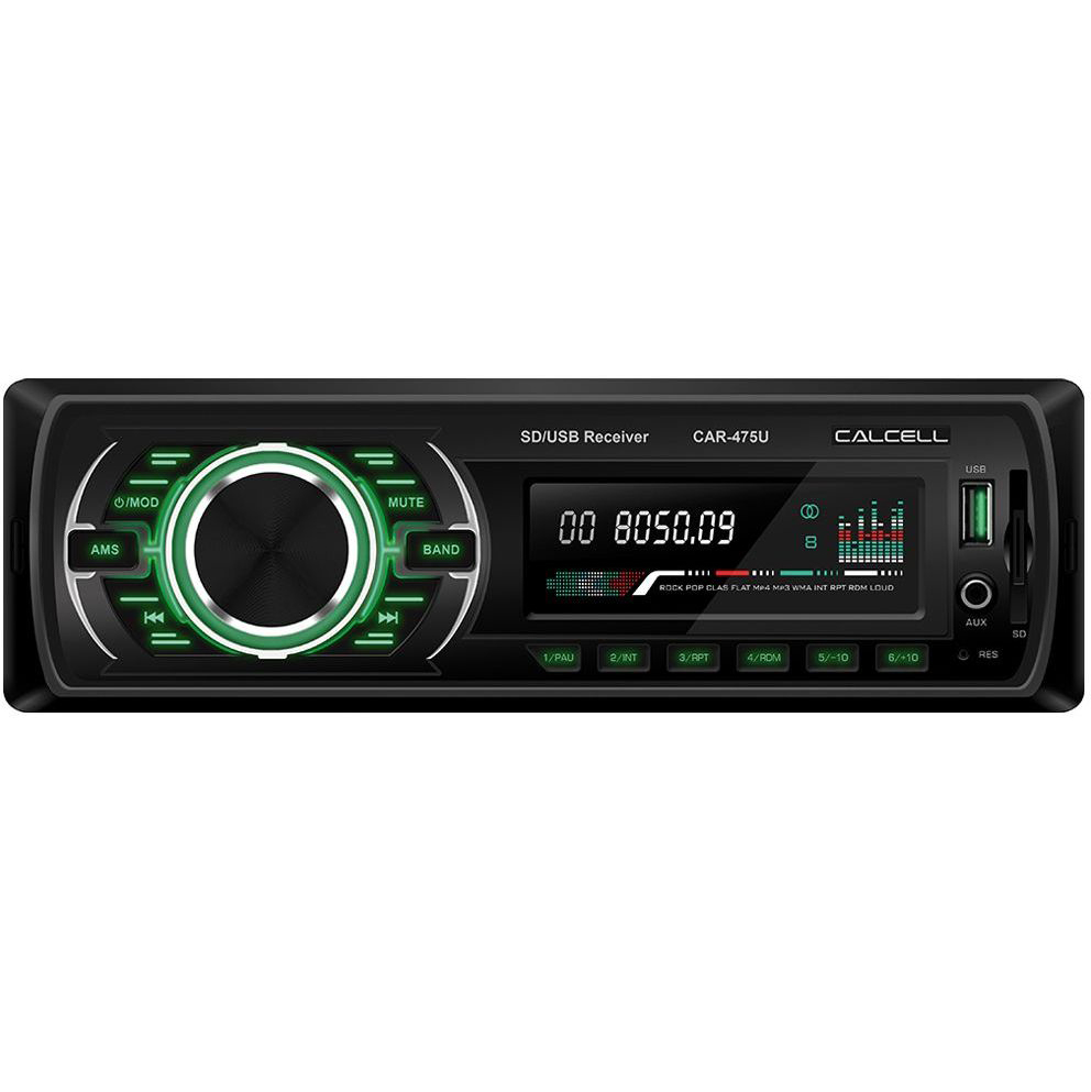 Calcell | CAR-475U |  мультицвет,  USB, SD/MMC, Front AUX | превью 1