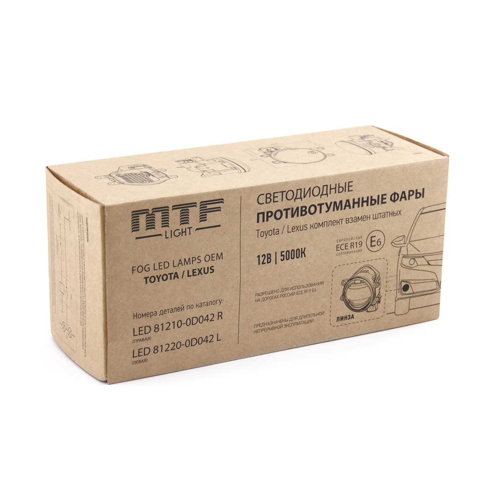 MTF | FL10TT | Светодиодные ПТФ TOYOTA Camry, Corolla, RAV4. LEXUS GS, CT200H, IS LX, RX | 4