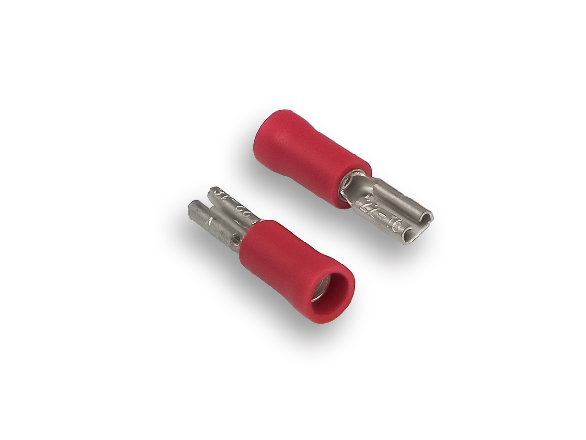 AurA | ATS-1528 | "Мама" плоская, красная, ширина 2,8 мм, диаметр кабеля: 0,5 - 1,5 mm, уп. 100шт.| превью 1